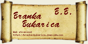 Branka Bukarica vizit kartica